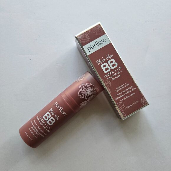 Purlisse Beauty Blush Glow BB Cheek + Lip Color Makeup Stick - Picture 1 of 3